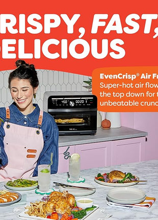 Instant Pot Omni Plus 19QT/18L Toaster Oven Air Fryer, 10-in-1 Functions, Fits 12" Pizza, Crisp, Broil, Bake, Roast, Toast, Warm, Convection, 100+ In-App Recipes, from the Makers of Instant Pot, Black