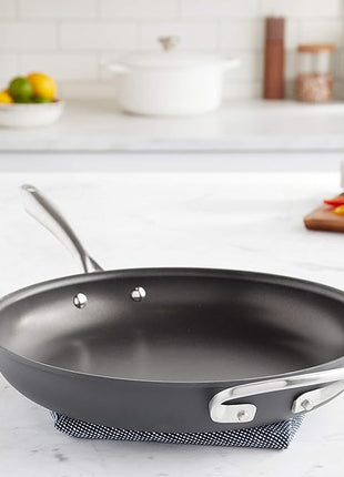 Cuisinart Dishwasher Safe Hard-Anodized 12-Inch Open Skillet with Helper Handle