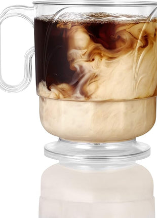 Lillian Signature Collection 40 Count Elegance Coffee Mug, 8-Ounce, Clear