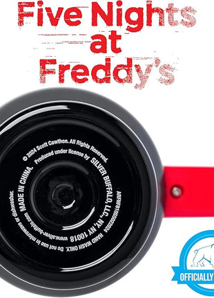 Silver Buffalo Five Nights At Freddy's “Let's Party” Stainless Steel Tumbler with Handle Featuring Freddy Fazbear, Fits in Standard Cup Holder, 40 Ounces