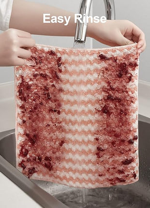 JOYMOOP 12 Pack Microfiber Cleaning Cloth, Larger Kitchen Towels, Dish Rags for Dish Drying Washing, Absorbent Streak Free Lint Free Rags for Cleaning - 11.81" x 15.75"