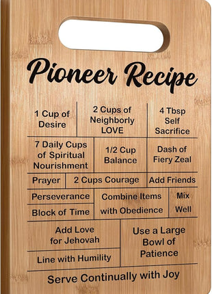 JW Pioneer Gifts 2025, Jehovah Witness Gifts Idea, JW Gifts for JW Jehovah's Witnesses JW Pioneer Convention Kids Women Men, Pioneer Recipe Cutting Board