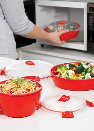 Sistema 1109ZS Microwave Collection Noodle Bowl 1 Count (Pack of 1) Red
