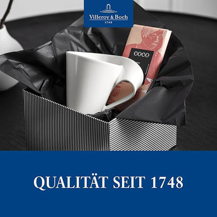 Villeroy & Boch NewWave Caffe Collection Coffee Mug, Premium Porcelain, Made in Germany, 10 oz Capacity, White