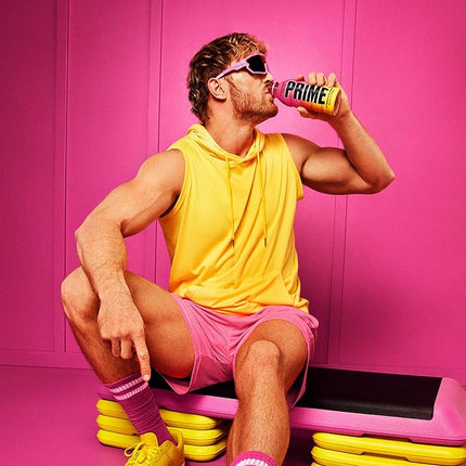 PRIME Hydration STRAWBERRY BANANA, Sports Drinks, Electrolyte Enhanced for Replenishing Fluids, 250mg BCAAs, B Vitamins, Antioxidants, Low Sugar, 16.9 Fl Oz, 12 Pack