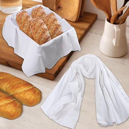 Urban Villa Flour Sack Kitchen Towels (27x27 Inches 24 Pack) Extra Large Premium White Dish Towels 100% Cotton Flour Sack Kitchen Towels for Embroidery, DIY Projects, Cloth Diapers, Cheese Strainers