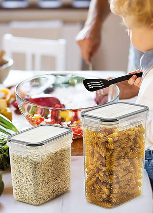 Wildone Airtight Food Storage Containers with Lids, 14PC Plastic Kitchen Storage Containers for Pantry Organization and Storage, Cereal, Flour and Sugar Containers, Include 20 Labels & Pen