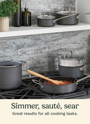 Cuisinart 17-Piece Cookware Set, Chef's Classic Nonstick Hard Anodized, 66-17