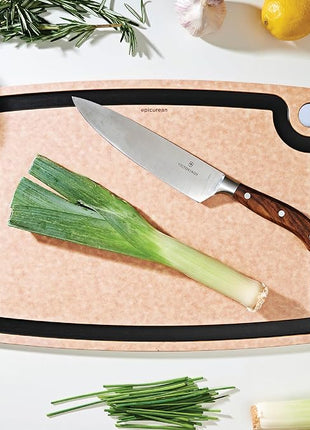 Epicurean Gourmet Series Cutting Board with Juice Groove, 17.5-Inch by 13-Inch, Natural/Slate