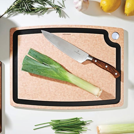 Epicurean Gourmet Series Cutting Board with Juice Groove, 17.5-Inch by 13-Inch, Natural/Slate
