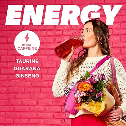 PURE KICK Energy Singles To Go Drink Mix, Black Cherry Pomegranate, Includes 12 Boxes with 6 Packets in each Box, 72 Total Packets