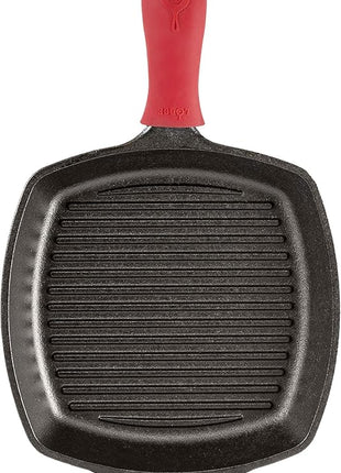 Lodge Manufacturing Company Lodge Cast Iron 10.5-inch Square Grill Pan, Black