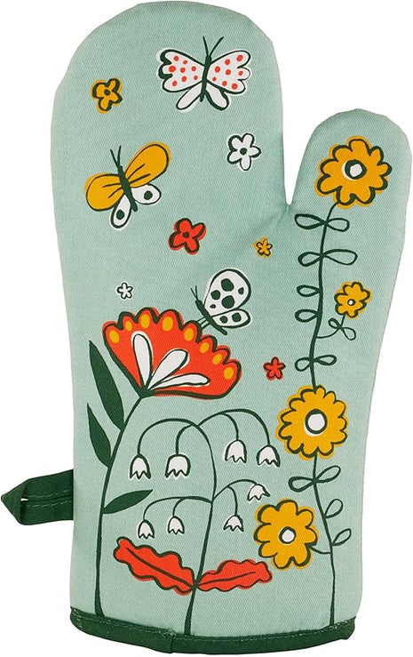 Blue Q Please, One Storm at a Time Funny Oven Mitts - Cute Oven Mitts, Home Kitchen Gifts, Cooking Accessories, Super-Insulated Quilting, Comfy Natural-Fitting Shape, 100% Cotton, Size 12.5"L x 7.5"W