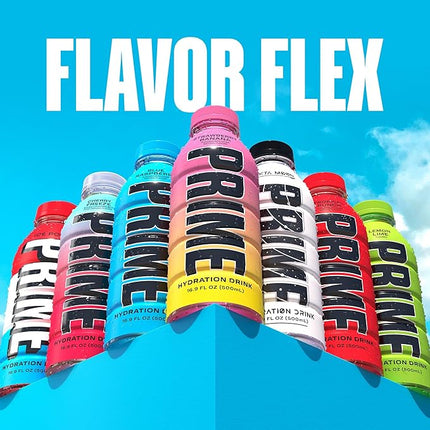 PRIME Hydration STRAWBERRY BANANA, Sports Drinks, Electrolyte Enhanced for Replenishing Fluids, 250mg BCAAs, B Vitamins, Antioxidants, Low Sugar, 16.9 Fl Oz, 12 Pack