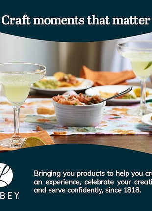 Libbey Margarita Party Glasses Set of 12, Durable Large Margarita Glass, 9 Oz Dishwasher Safe Stemmed Drinking Glasses Gift for Weddings, Parties and More