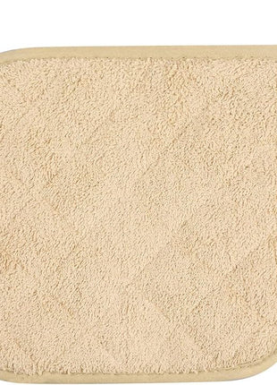 100% Cotton Kitchen Everyday Basic Terry Pot Holder Heat Resistant Coaster Potholder for Cooking and Baking Set of 5 Light Brown