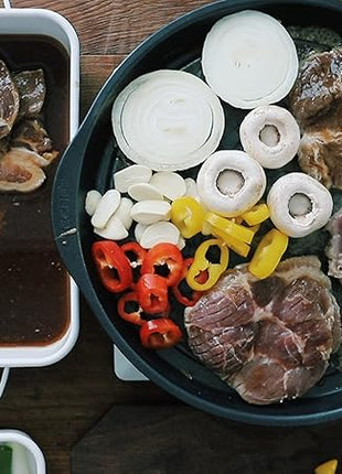 TECHEF - Korean BBQ Nonstick Grill Pan, KBBQ Grill Pan, PFOA-Free, Dishwasher Oven Safe, Made in Korea