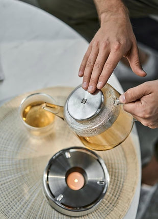 Zwilling Sorrento Teapot 39500-142 Glass Pot with Warmer