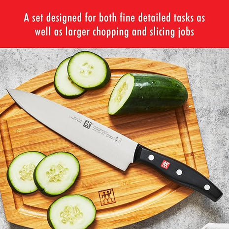 ZWILLING Twin Signature 2-Piece Razor-Sharp German Knife Set, Made in Company-Owned German Factory with Special Formula Steel perfected for almost 300 Years, Dishwasher Safe