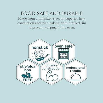 Chicago Metallic Professional Non-Stick Muffin Top Pan, 15.75-Inch-by-11-Inch