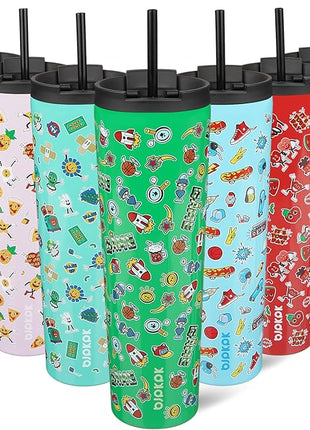 BJPKPK 34oz Stainless Steel Insulated Tumbler With lid And Straw Travel Coffee Thermal Tumblers Cup For Women And Men,Game