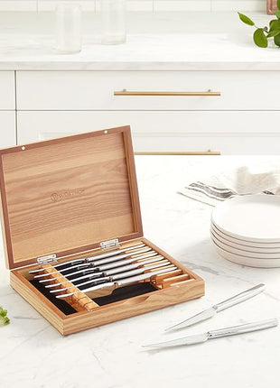 WÜSTHOF 8-Piece Stainless Mignon Steak Knife Set, Silver