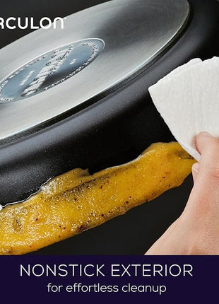 Circulon Symmetry Hard Anodized Nonstick Cookware Pots and Pans Set, 11-Piece, Black