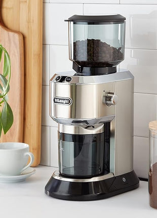 Delonghi Stainless Steel Dedica Coffee Grinder KG521M