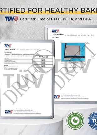 HONGBAKE 3 Pack Gold Nonstick Baking Sheet Pan Set with Oven Mitts Heat Resistant, Non-Toxic Half/Quarter/Jelly Roll Pans with Diamond Texture Pattern, Heavy Duty 0.8mm Thick Cookie Trays for Cooking