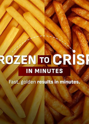 T-fal Infrared Air Fryer, 2x Faster Than Traditional Heating*, Large Air Fryer Dehydrator Combo, 8 Cooking Functions, Window With Light, No-Shake Technology, Dishwasher Safe, 1800W, Black