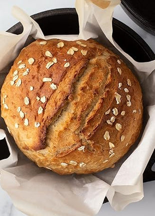 Lodge 5 Quart Cast Iron Double Dutch Oven – Pre-Seasoned – Lid Converts to 10.25" Skillet – PFAS-Free – Made in USA – Dual Handles – Oven, Grill, Campfire & Stovetop Safe – Durable & Non-Toxic