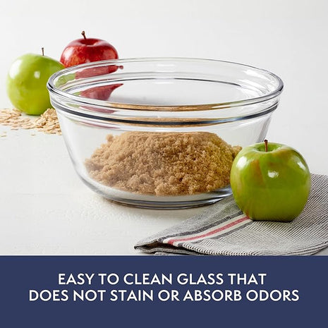 Anchor Hocking Glass Mixing Bowl, 1.5-Quart, Clear