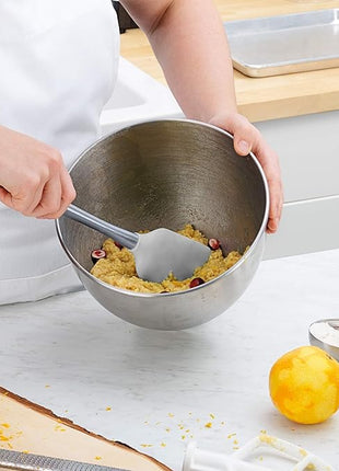 Tovolo Flex-Core Stainless Steel Handled Spatula, Heat-Resistant & BPA-Free Silicone Turner Head, Safe for Cast Iron & Non-Stick Cookware, Dishwasher-Safe: Home & Kitchen