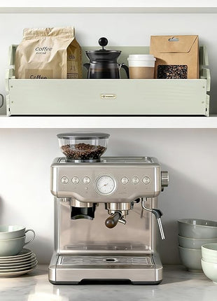 HABAU Wood Potato Onion Storage Bins - Wooden Stackable Produce Basket - Fruit Vegetable Storage for Kitchen Pantry Organization