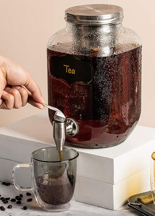 BTaT- Colored Double Walled Glass Coffee Mugs, Set of 4 (12oz, 350ml), Assorted Colors, Colorful Coffee Cups, Insulated Coffee Mug, Double Wall Glass Coffee Cups, Tea Cups