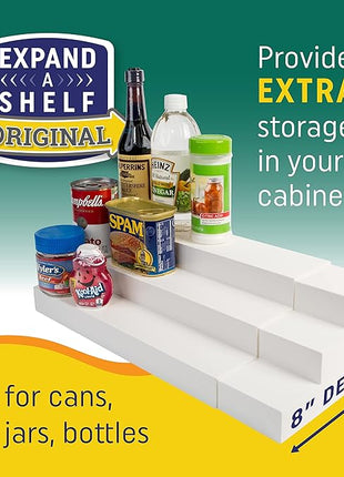Dial Industries 3 Tier Adjustable Canned Goods Shelves for Kitchen Cabinet and Pantry Organization