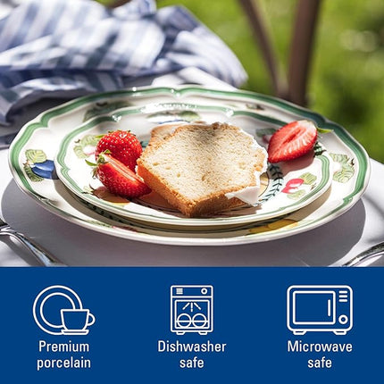 Villeroy & Boch French Garden Fleurence Salad Plate, Premium Porcelain, White/Multicolored