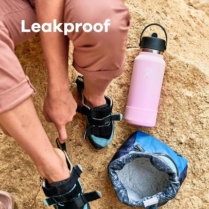 Hydro Flask 24 Oz Wide Flex Straw Cap Bottle - Insulated Stainless Steel - Wide Straw Lid, Non Spill, Leakproof in Sugarplum