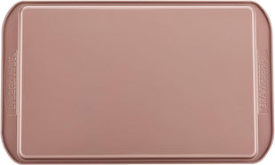 Farberware Nonstick Bakeware, Nonstick Cookie Sheet / Baking Sheet - 11 Inch x 17 Inch, Rose Gold Red