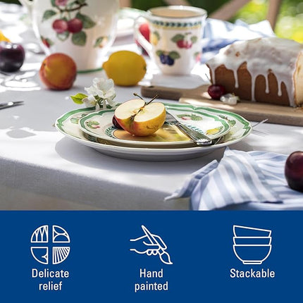 Villeroy & Boch French Garden Fleurence Salad Plate, Premium Porcelain, White/Multicolored