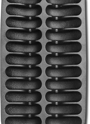 Outset 76375 Shrimp Cast Iron Grill and Serving Pan , Black