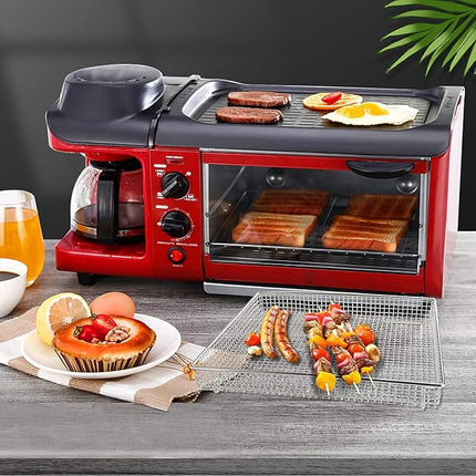 Air Fryer Basket, Compatible with Cuisinart TOA-60 Series/TOA-65 Air Fryer. Made with 304 Food-Grade Stainless Steel Wire Rack for Cooking and Baking in a Convection Toaster Oven