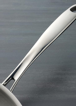 Tramontina Tri-Ply Clad Stainless Steel 6-Quart Saute Pan with Glass Lid, Induction-Ready Cooking Pan, Dishwasher-Safe, NSF-Certified