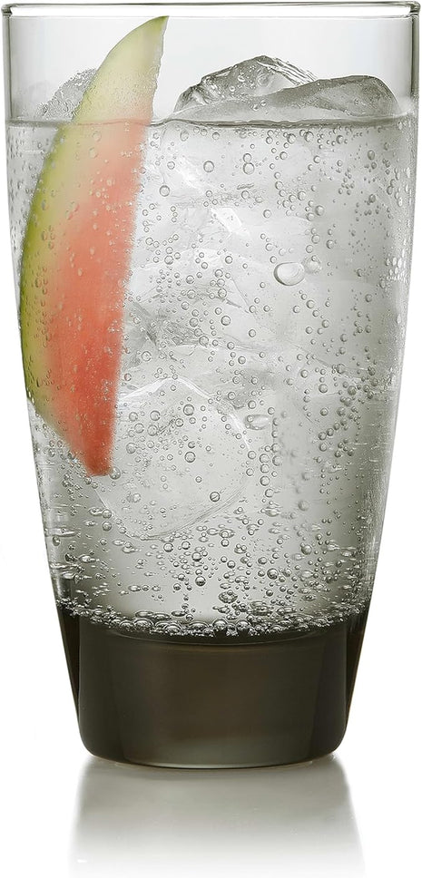 Libbey Classic Smoke Tumbler Glasses, Set of 12