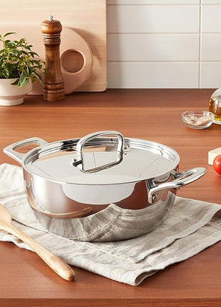 Cuisinart French Classic Tri-Ply Stainless 4.5-Quart Dutch Oven with Cover