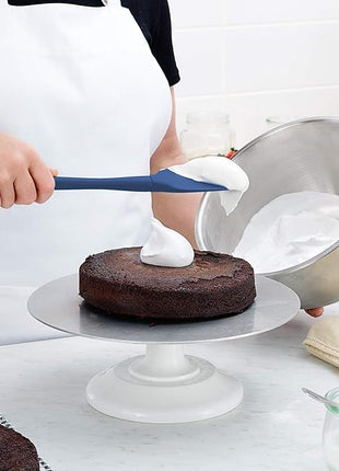 Tovolo Flex-Core All Silicone Spoonula, Tapered Edge, Ergonomic Handle, Heat Resistant