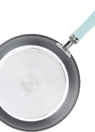 Rachael Ray Create Delicious Deep Hard Anodized Nonstick Frying Pan / Fry Pan / Hard Anodized Skillet - 10.25 Inch, Gray