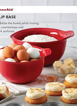 KitchenAid Universal Mixing Bowls, Set Of 3, Empire Red