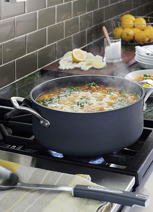 Calphalon Signature Hard-Anodized Nonstick Dutch Oven, 5-Quart, Oven-Safe, PFOA-Free, Black