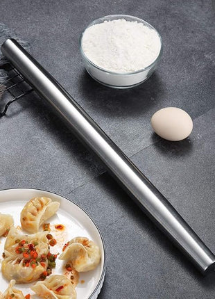Stainless Steel Rolling Pin, Matte Finish 16.7 Inches, Berglander Rolling Pin For Baking Pizza Dough, Pie, Cookie, Essential Kitchen Utensil Gift Ideas For Bakers.